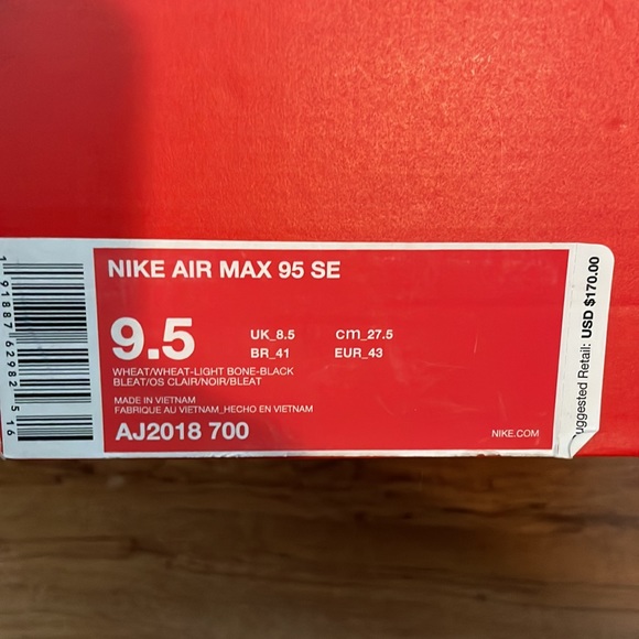 100% Authentic Nike Air Max 95 Sz.9.5 w/box - Picture 7 of 7